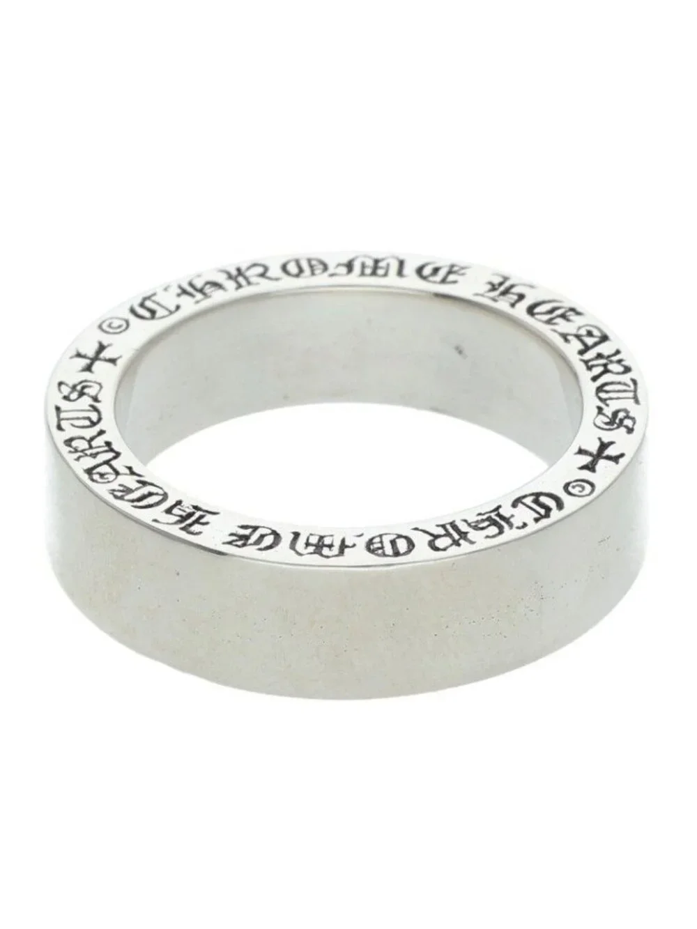 Chrome Hearts Spacer Pln Plain Silver Ring